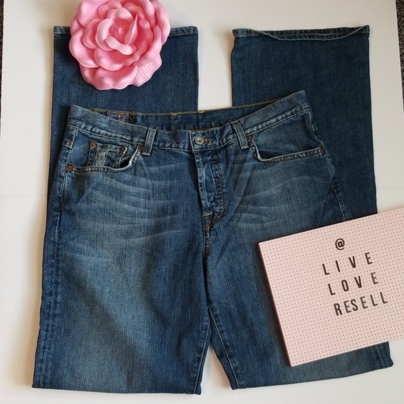 Lucky Brand Denim - VINTAGE LUCKY BRAND WIDE LEG JEANS 14/32